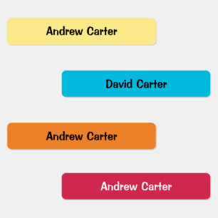 Etiquetas Miúdos Coloridos Magras Ferro à Prova de Água