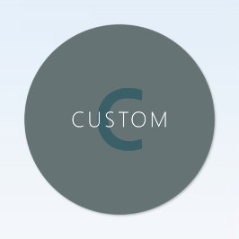 Etiquetas Modelo de Monograma Personalizável na moda