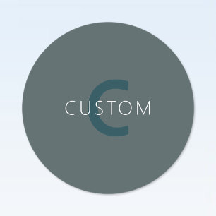 Etiquetas Modelo de Monograma Personalizável na moda