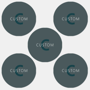 Etiquetas Modelo de Monograma Personalizável na moda