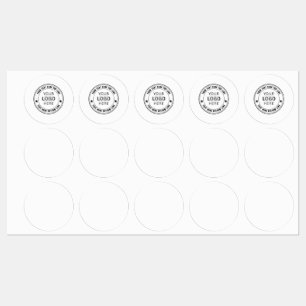Etiquetas Modelo de Nome de Logotipo de Negócios Personaliza
