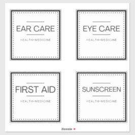 Etiquetas Modernas de Organização para Banho