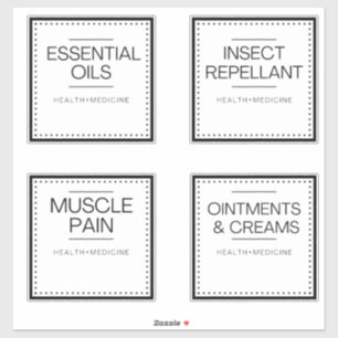 Etiquetas Modernas de Organização para Banho