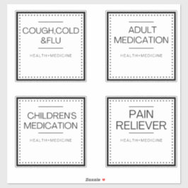 Etiquetas Modernas de Organização para Banho