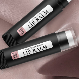 Etiquetas Moderno Rosa Dourado Lipstick Lip Balm Tubo à prov