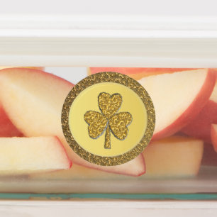 Etiquetas Moedas Douradas de Shamrock