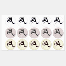 Monograma - Letra "A" em 3 Estilos.