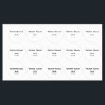 Etiquetas monograma simples personalizado adicione seu nome<br><div class="desc">design</div>