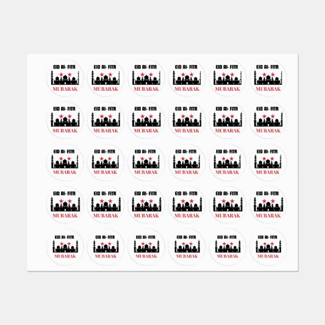 Etiquetas Mubarak Ho Eid (Folha)