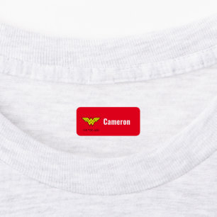 Etiquetas Mulher Maravilha   Logotipo clássico