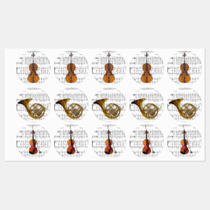 Etiquetas Música e instrumentos de grande folha de Natal
