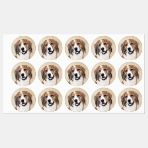 Etiquetas Nederlandse Kooikerhondje - Pintura de Cachorro