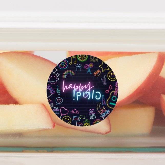 Etiquetas Neon Purim (Afixado)