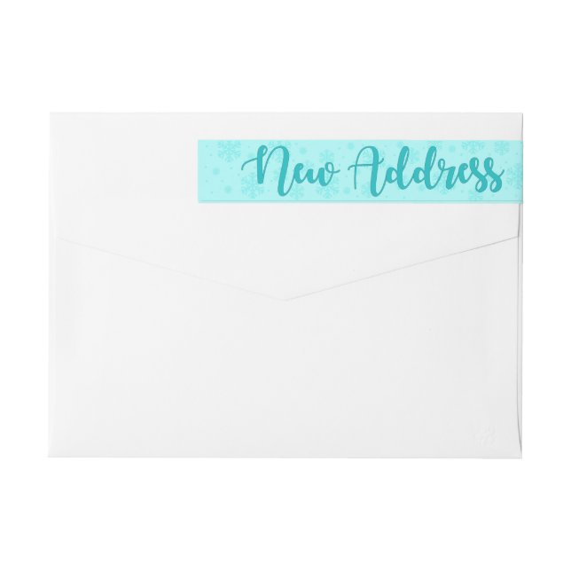 Etiquetas New Address Snowflake wraparound label (Verso)