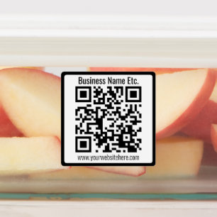 Etiquetas Nome da Empresa ou outra informação & Código QR Pe