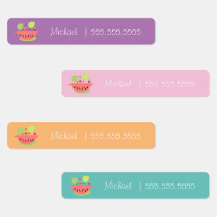 Etiquetas Nome do Almoço da Classe de Fruta de Watermelle na