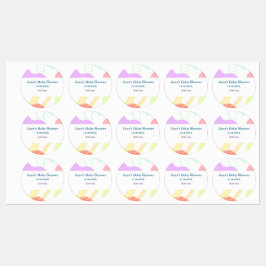 Etiquetas Nome do chá de fraldas em forma de abstrato neutro