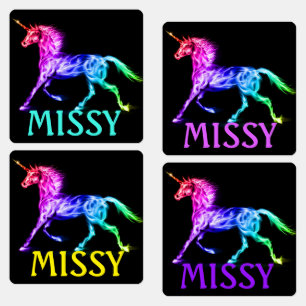 Etiquetas Nome do Ferro em Rótulos da Pequena Unicórn