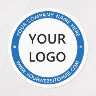 Etiquetas Nome do logotipo da sua empresa Website Rótulos re