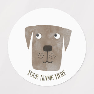Etiquetas Nome Personalizado do Cão de Retriever Labrador d