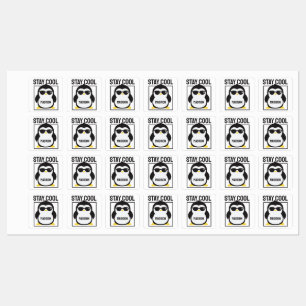 Etiquetas Nome personalizado pinguim legal