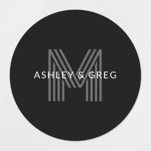 Etiquetas Nome(s) Moderno(s) Retroativo(s) Monograma Editáve