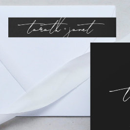 Etiquetas Nomes de Script Elegante Wedding