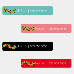 Etiquetas Número do Almoço da Classe Escola de Bug da Senh