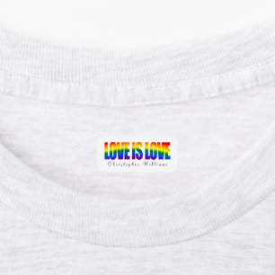 Etiquetas O amor é amor com a bandeira do arco-íris do nom