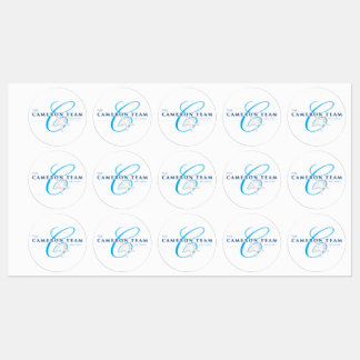 Etiquetas O logotipo da equipe da câmera