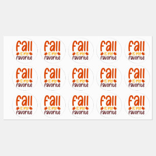 Etiquetas O Outono É Meu Favorito - Design de Citação Aconch