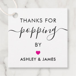 Etiquetas Obrigada por Passar, Etiqueta de Casamen