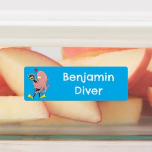 Etiquetas Octopus abraços, humor de desenho animado personal