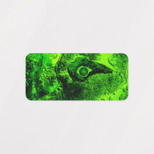 Etiquetas olhando para o verde