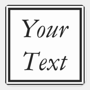 Etiquetas ou adesivos Pretos e Brancos com Texto P