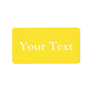 Etiquetas ou Etiquetas Amarelas e Brancas com Text