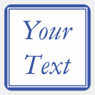 Etiquetas ou etiquetas azuis & brancas com texto