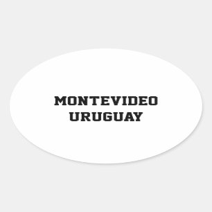 Etiquetas ovais Montevidéu Uruguai