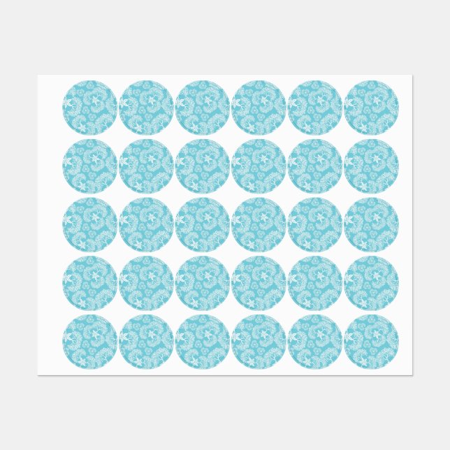 Etiquetas Padrão de azulejos cerâmicos (Folha)