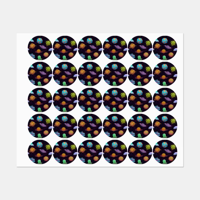 Etiquetas Padrão de espaço (Folha)