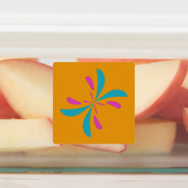 Etiquetas Padrão de voo da borboleta Abstrato simples