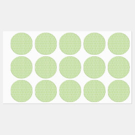 Etiquetas Padrão Verde Acadêmico para o Sucesso