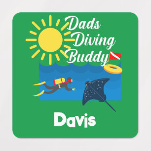 Etiquetas Pai de mergulho de Design Buddy - Vestuário ao qua