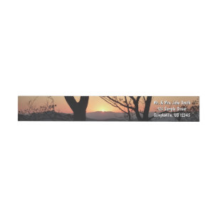 Etiquetas Paisagem Nacional do Parque Sunset Shenandoah