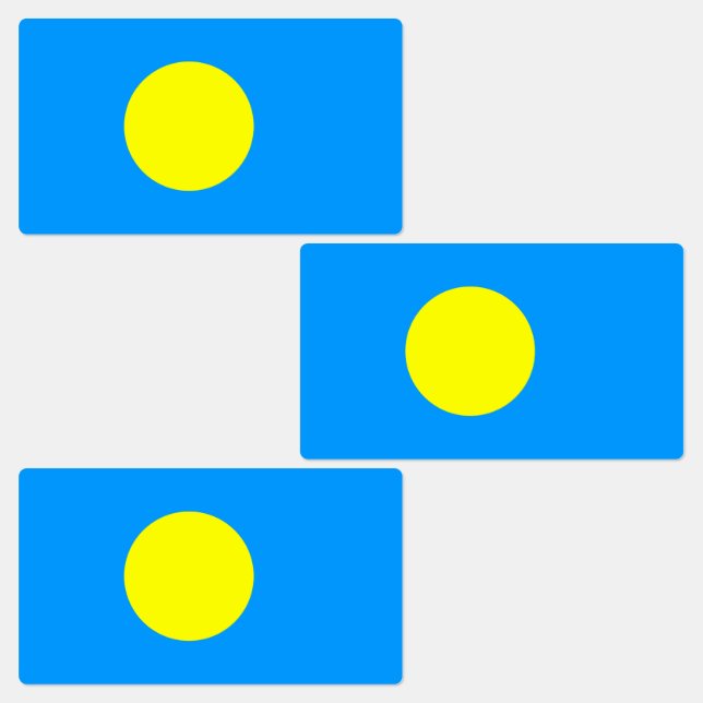 Etiquetas Palau Flag (Grupo)