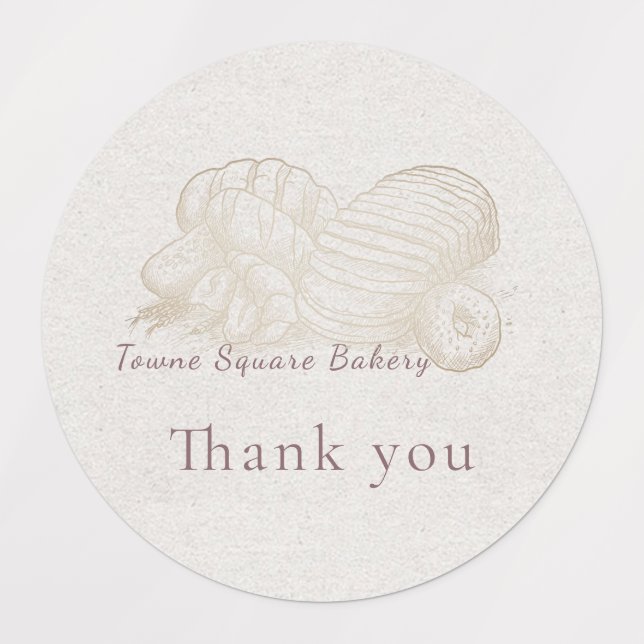 Etiquetas Pão Escrito (Design 1)