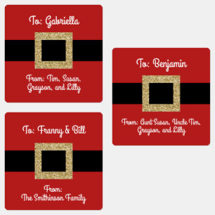 Etiquetas Papais noeis personalizados personalizados no Cint