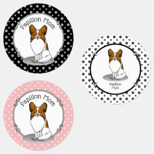 Etiquetas Papillon Mãe Papillon Mamãe (branco e elegante) Ca