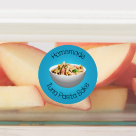 Etiquetas para assares de massas de atum