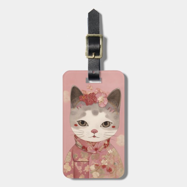 Etiquetas para bagagem de gato (Frente Vertical)